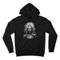 Scary Zombie Girl Halloween Graphic Tees Tall Hoodie