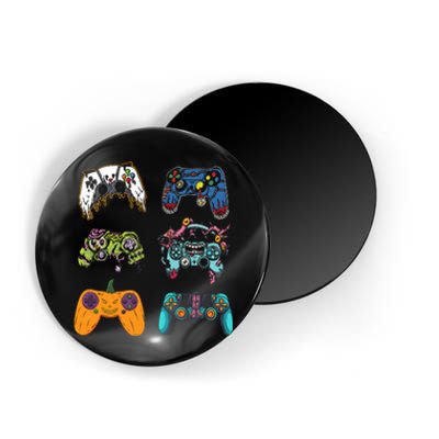 Skeleton Zombie Gaming Controllers Halloween For Gamer Boy Magnet