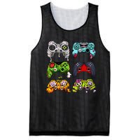 Skeleton Zombie Gaming Controllers Halloween Gamer Mesh Reversible Basketball Jersey Tank