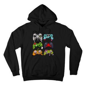 Skeleton Zombie Gaming Controllers Halloween Gamer Tall Hoodie