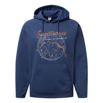 Sagittarius Zodiac Horoscope Zodiac Astrology Birthday Gift Cool Gift Performance Fleece Hoodie