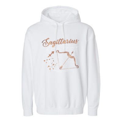 Sagittarius Zodiac Horoscope Zodiac Astrology Birthday Gift Cool Gift Garment-Dyed Fleece Hoodie