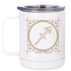 Sagittarius Zodiac Horoscope Zodiac Astrology Gift 12 oz Stainless Steel Tumbler Cup