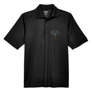 Spiritual Zen Lotus Flower Chakras Aligned Yoga Lover Gift Men's Origin Performance Pique Polo