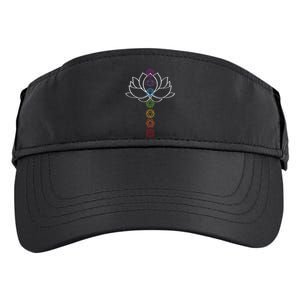 Spiritual Zen Lotus Flower Chakras Aligned Yoga Lover Gift Adult Drive Performance Visor