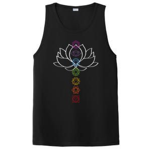 Spiritual Zen Lotus Flower Chakras Aligned Yoga Lover Gift PosiCharge Competitor Tank