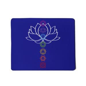 Spiritual Zen Lotus Flower Chakras Aligned Yoga Lover Gift Mousepad