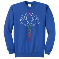 Spiritual Zen Lotus Flower Chakras Aligned Yoga Lover Gift Tall Sweatshirt