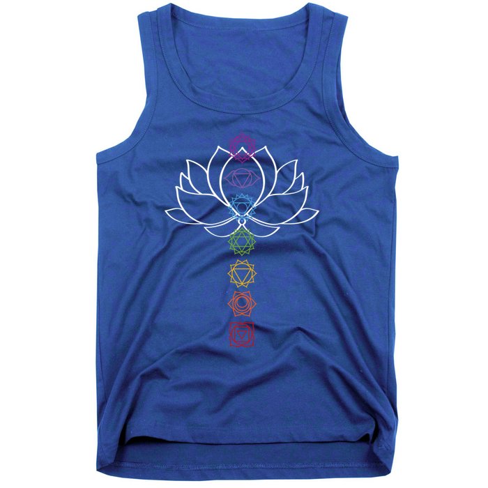 Spiritual Zen Lotus Flower Chakras Aligned Yoga Lover Gift Tank Top