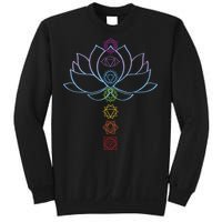 Spiritual Zen Lotus Flower Chakras Aligned Yoga Lover Sweatshirt