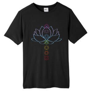 Spiritual Zen Lotus Flower Chakras Aligned Yoga Lover Tall Fusion ChromaSoft Performance T-Shirt