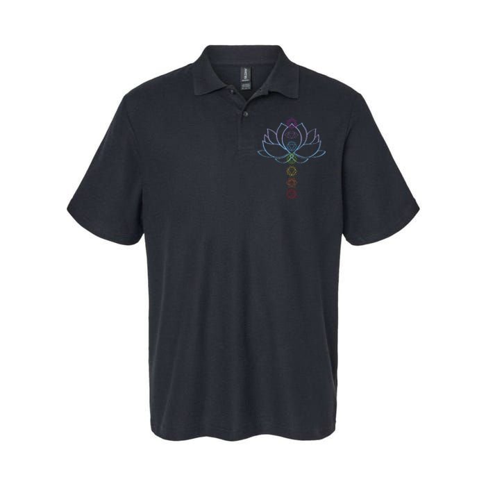 Spiritual Zen Lotus Flower Chakras Aligned Yoga Lover Softstyle Adult Sport Polo