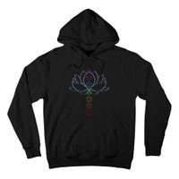 Spiritual Zen Lotus Flower Chakras Aligned Yoga Lover Tall Hoodie