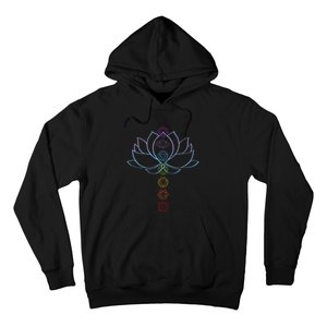 Spiritual Zen Lotus Flower Chakras Aligned Yoga Hoodie