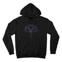 Spiritual Zen Lotus Flower Chakras Aligned Yoga Tall Hoodie