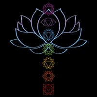 Spiritual Zen Lotus Flower Chakras Aligned Yoga Womens T-Shirt