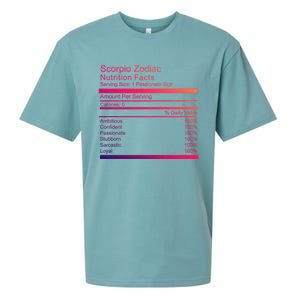 Scorpio Zodiac Nutrition Facts Scorpio Birthday Gift Sueded Cloud Jersey T-Shirt