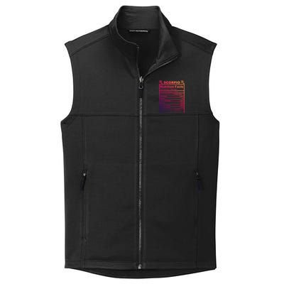 Scorpio Zodiac Nutrition Facts Gift Collective Smooth Fleece Vest