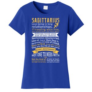 Sagittarius Zodiac Personality Quotes Gift Women's T-Shirt