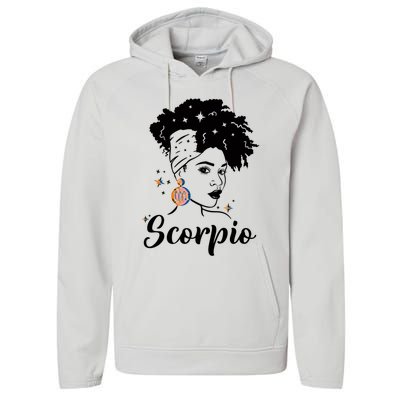 Scorpio Zodiac Pride Queens Are Born Birthday Gift Performance Fleece Hoodie