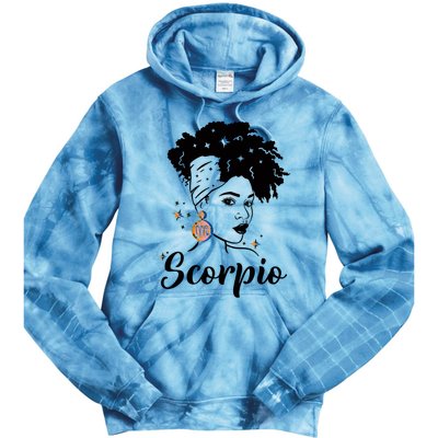 Scorpio Zodiac Pride Queens Are Born Birthday Gift Tie Dye Hoodie