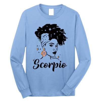 Scorpio Zodiac Pride Queens Are Born Birthday Gift Long Sleeve Shirt