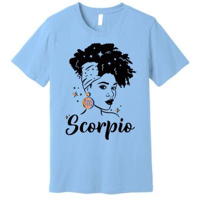 Scorpio Zodiac Pride Queens Are Born Birthday Gift Premium T-Shirt