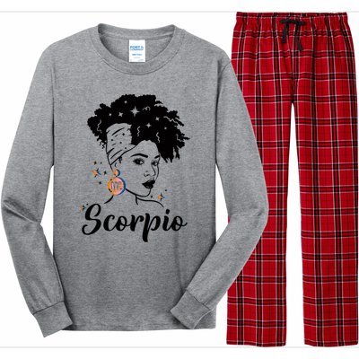 Scorpio Zodiac Pride Queens Are Born Birthday Gift Long Sleeve Pajama Set