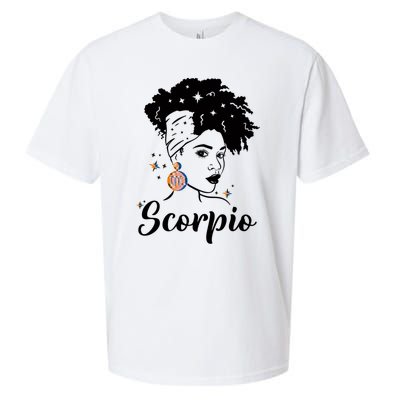 Scorpio Zodiac Pride Queens Are Born Birthday Gift Sueded Cloud Jersey T-Shirt