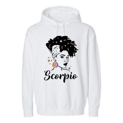 Scorpio Zodiac Pride Queens Are Born Birthday Gift Garment-Dyed Fleece Hoodie