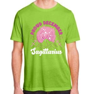 Sagittarius Zodiac: Proud December Sagittarius Gift Adult ChromaSoft Performance T-Shirt