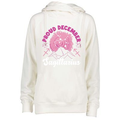 Sagittarius Zodiac: Proud December Sagittarius Gift Womens Funnel Neck Pullover Hood