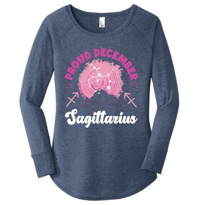 Sagittarius Zodiac: Proud December Sagittarius Gift Women's Perfect Tri Tunic Long Sleeve Shirt