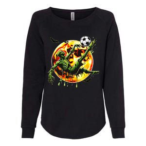 Spooky Zombie Playing Soccer Halloween Costume Womens California Wash Sweatshirt