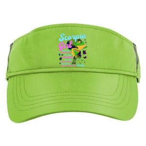 Scorpio Zodiac Proud Melanin Gift Adult Drive Performance Visor