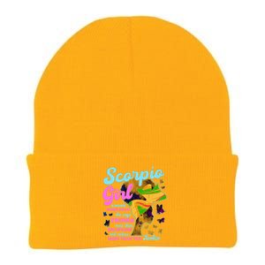 Scorpio Zodiac Proud Melanin Gift Knit Cap Winter Beanie