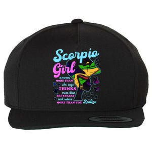 Scorpio Zodiac Proud Melanin Gift Wool Snapback Cap