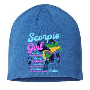 Scorpio Zodiac Proud Melanin Gift Sustainable Beanie