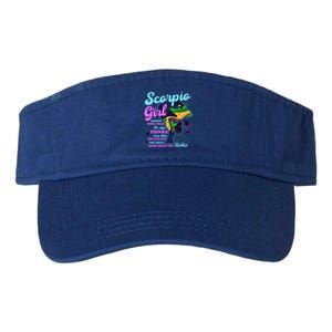 Scorpio Zodiac Proud Melanin Gift Valucap Bio-Washed Visor