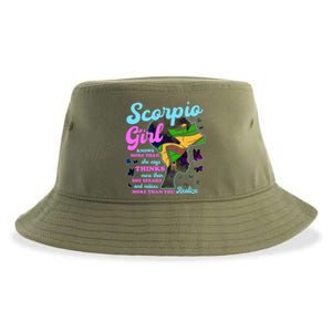 Scorpio Zodiac Proud Melanin Gift Sustainable Bucket Hat