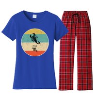 Scorpio Zodiac Retro Gift Great Gift Women's Flannel Pajama Set