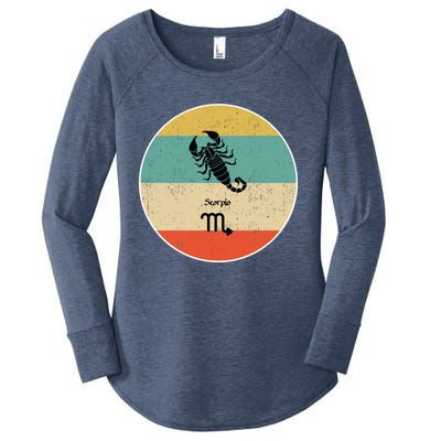 Scorpio Zodiac Retro Gift Great Gift Women's Perfect Tri Tunic Long Sleeve Shirt