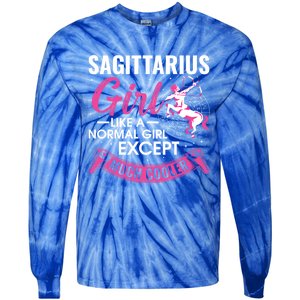 Sagittarius Zodiac Sign Astrology Horoscope Sagittarius Funny Gift Tie-Dye Long Sleeve Shirt