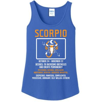 Scorpio Zodiac Sign October November Scorpio Gift Ladies Essential Tank