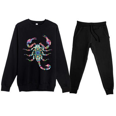 Scorpio Zodiac Sign Gift Premium Crewneck Sweatsuit Set