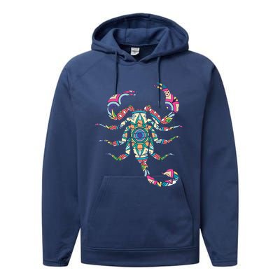 Scorpio Zodiac Sign Gift Performance Fleece Hoodie