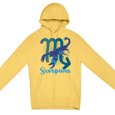 Scorpio Zodiac Sign Gift Premium Pullover Hoodie