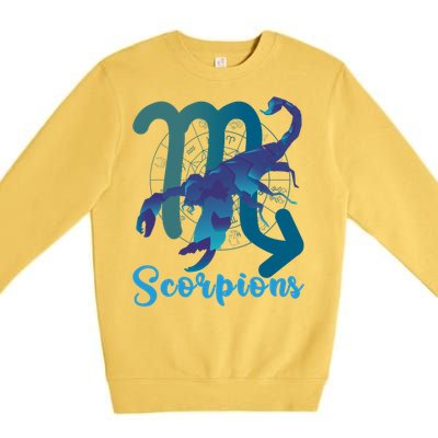 Scorpio Zodiac Sign Gift Premium Crewneck Sweatshirt