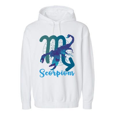 Scorpio Zodiac Sign Gift Garment-Dyed Fleece Hoodie