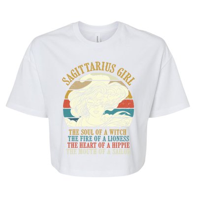 Sagittarius Zodiac Sign Birthday Horoscope Gift Bella+Canvas Jersey Crop Tee